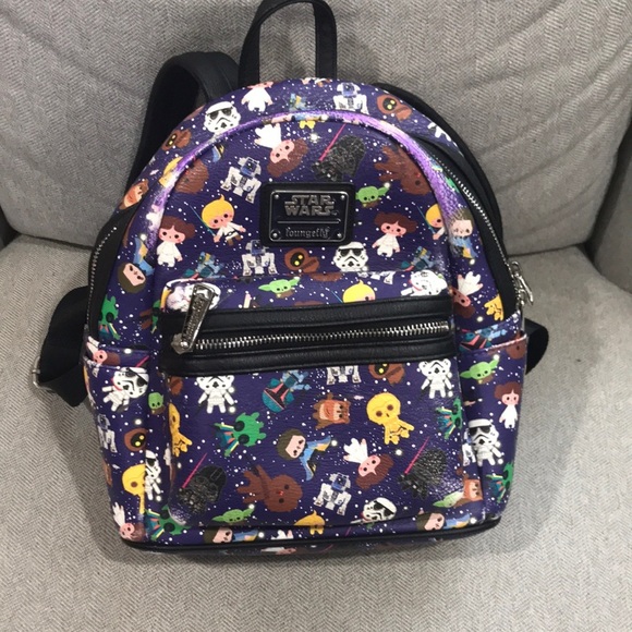 Star Wars Handbags - DISNEY STAR WARS x Loungefly mini backpack SLIGHT DAMAGE